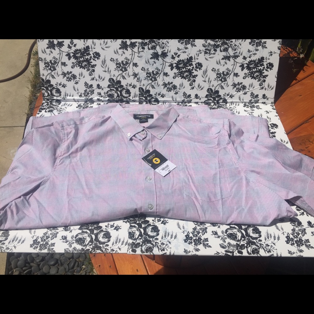 Men’s XXL Claiborne Short Sleeve Dress Shirt